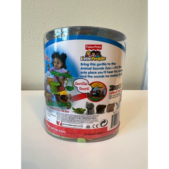 Fisher Price Little People Zoo Talkers GORILLA Safari Animal Interactive - Picture 3 of 4